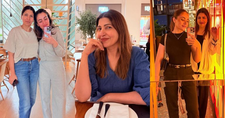 Shagufta Ejaz Sweet Clicks With Daughter From Dubai