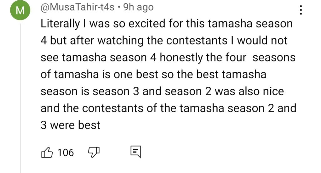 Tamasha Season 4 Faces Backlash for Low Budget Candidates