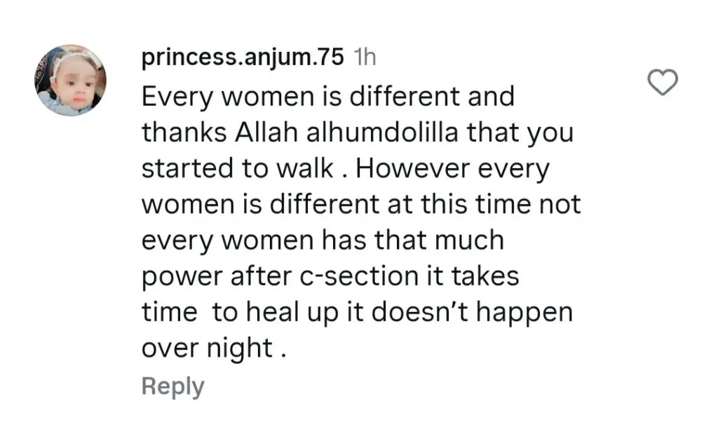 Saboor Aly’s C-Section Experiene Stirs Debate