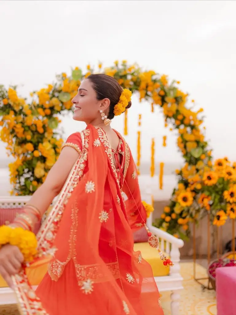 Ayeza Khan Pictures from Brother’s Haldi Event