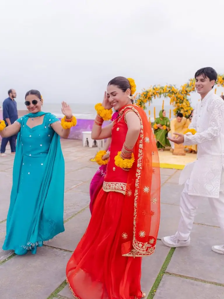 Ayeza Khan Pictures from Brother’s Haldi Event