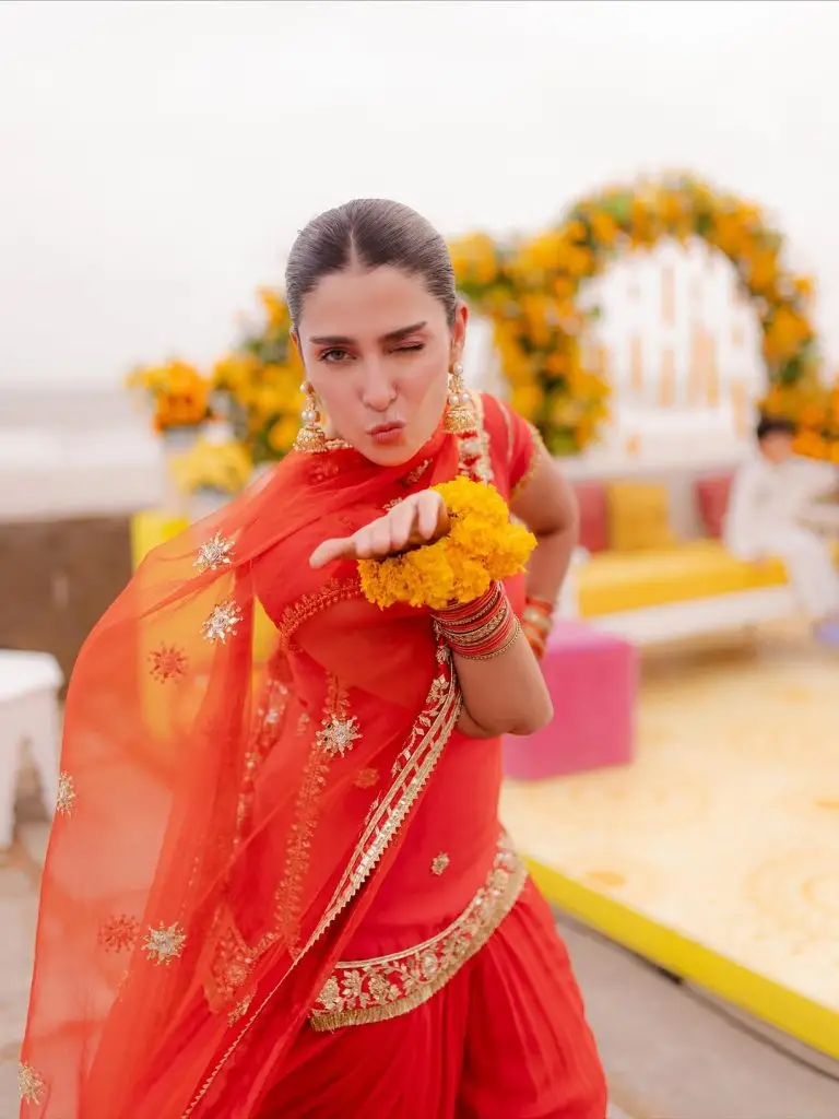 Ayeza Khan Pictures from Brother’s Haldi Event