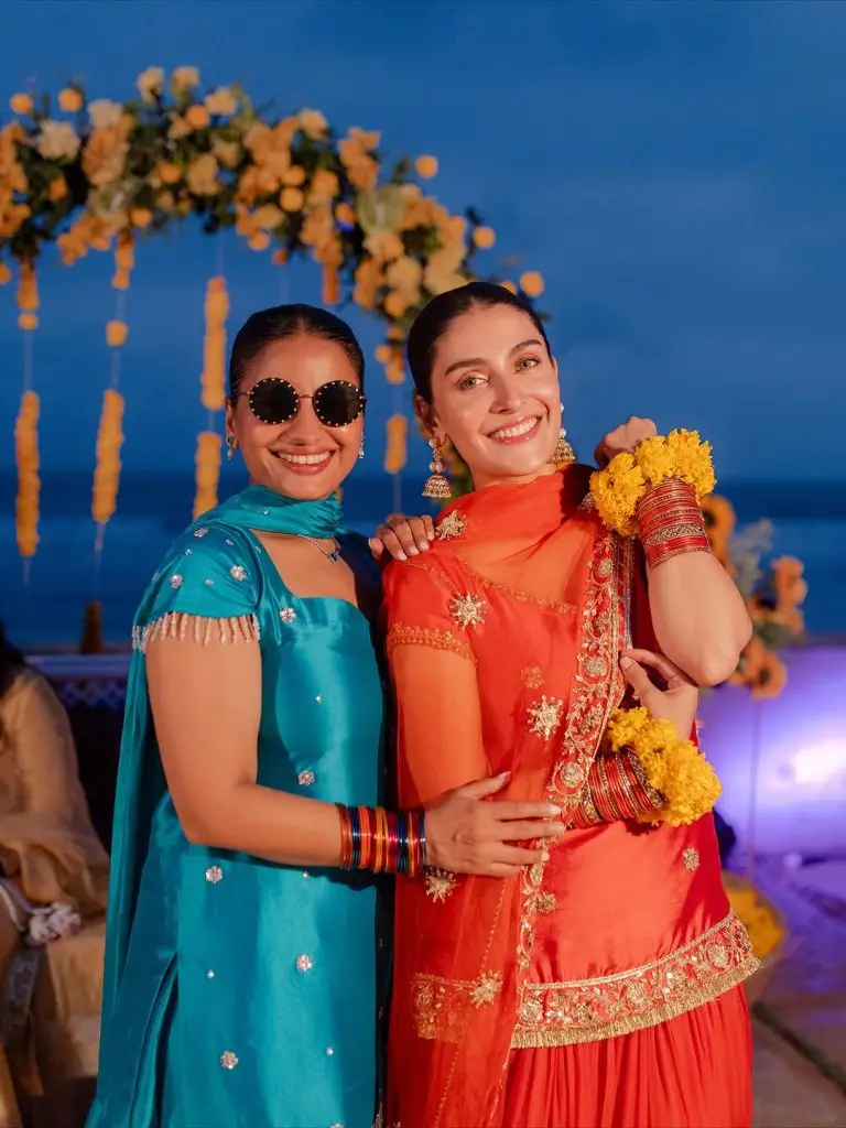 Ayeza Khan Pictures from Brother’s Haldi Event