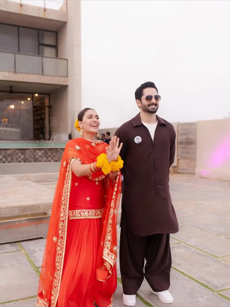 Ayeza Khan Pictures from Brother’s Haldi Event