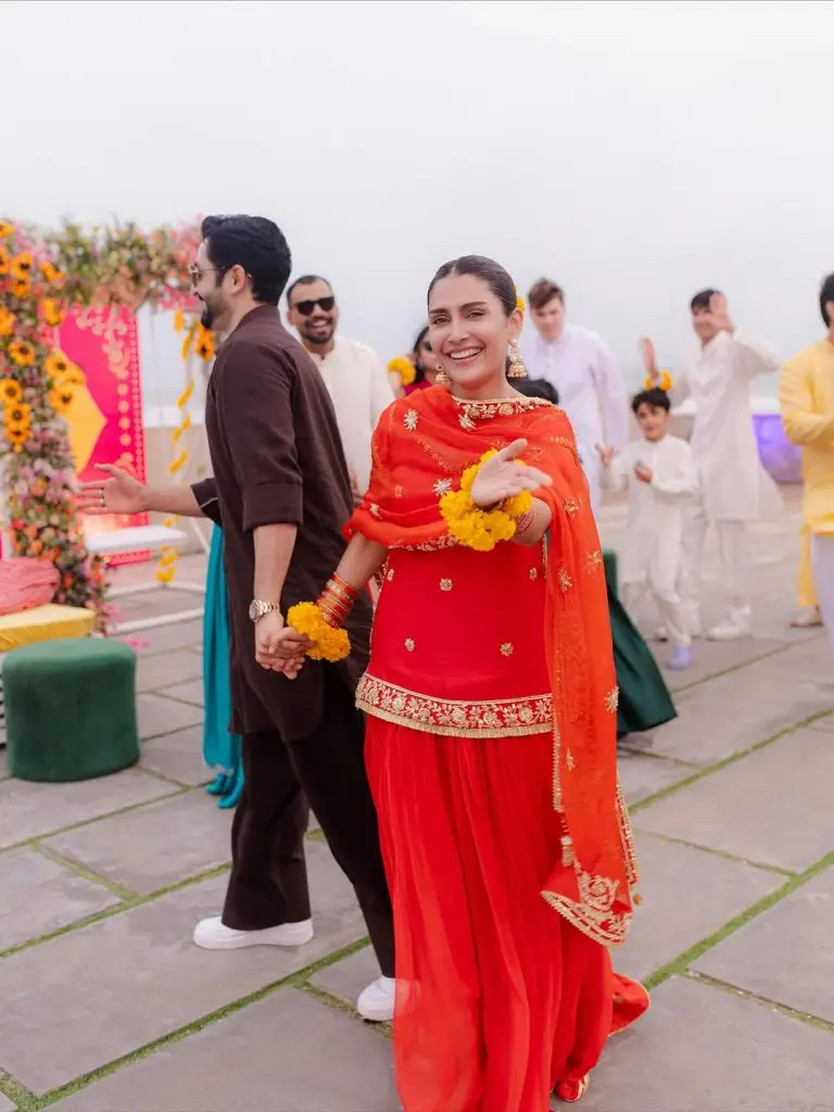 Ayeza Khan Pictures from Brother’s Haldi Event