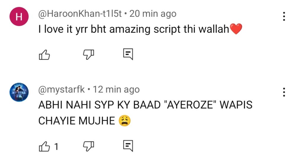 Humraaz Last Episode Public Reaction