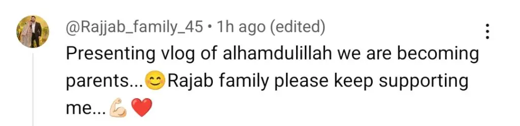 Eman Returns to Rajab Butt Vlogs – Shares Good News