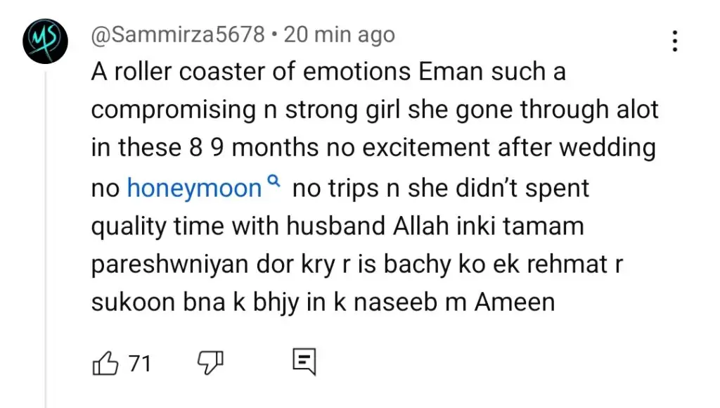 Eman Returns to Rajab Butt Vlogs – Shares Good News