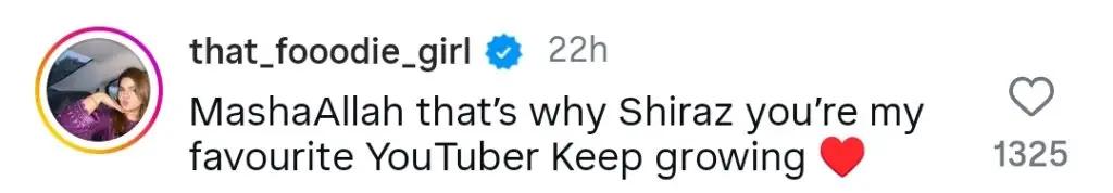 Shirazi Vlogs Earns Massive Praise & Respect