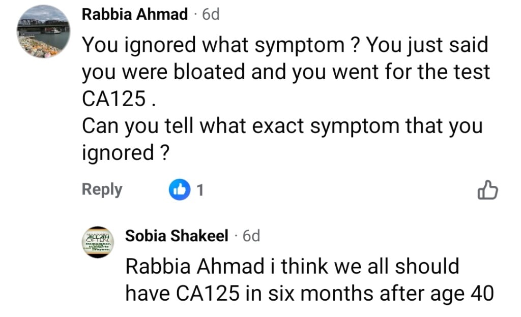 Angeline Malik Shares Her Cancer Symptoms