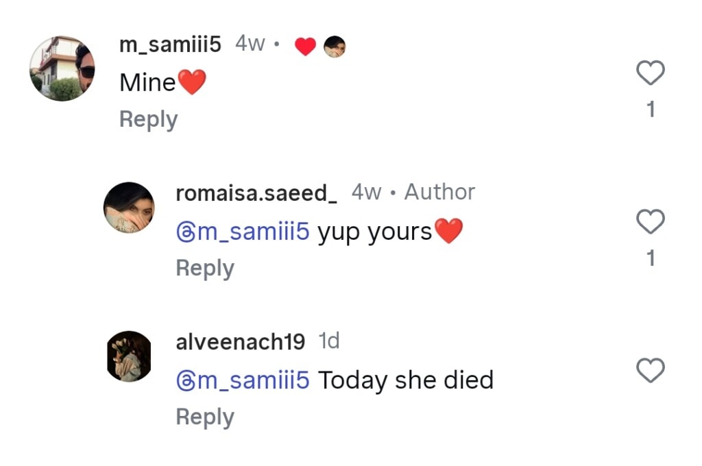 Young Model Romaisa Saeed Passes Away