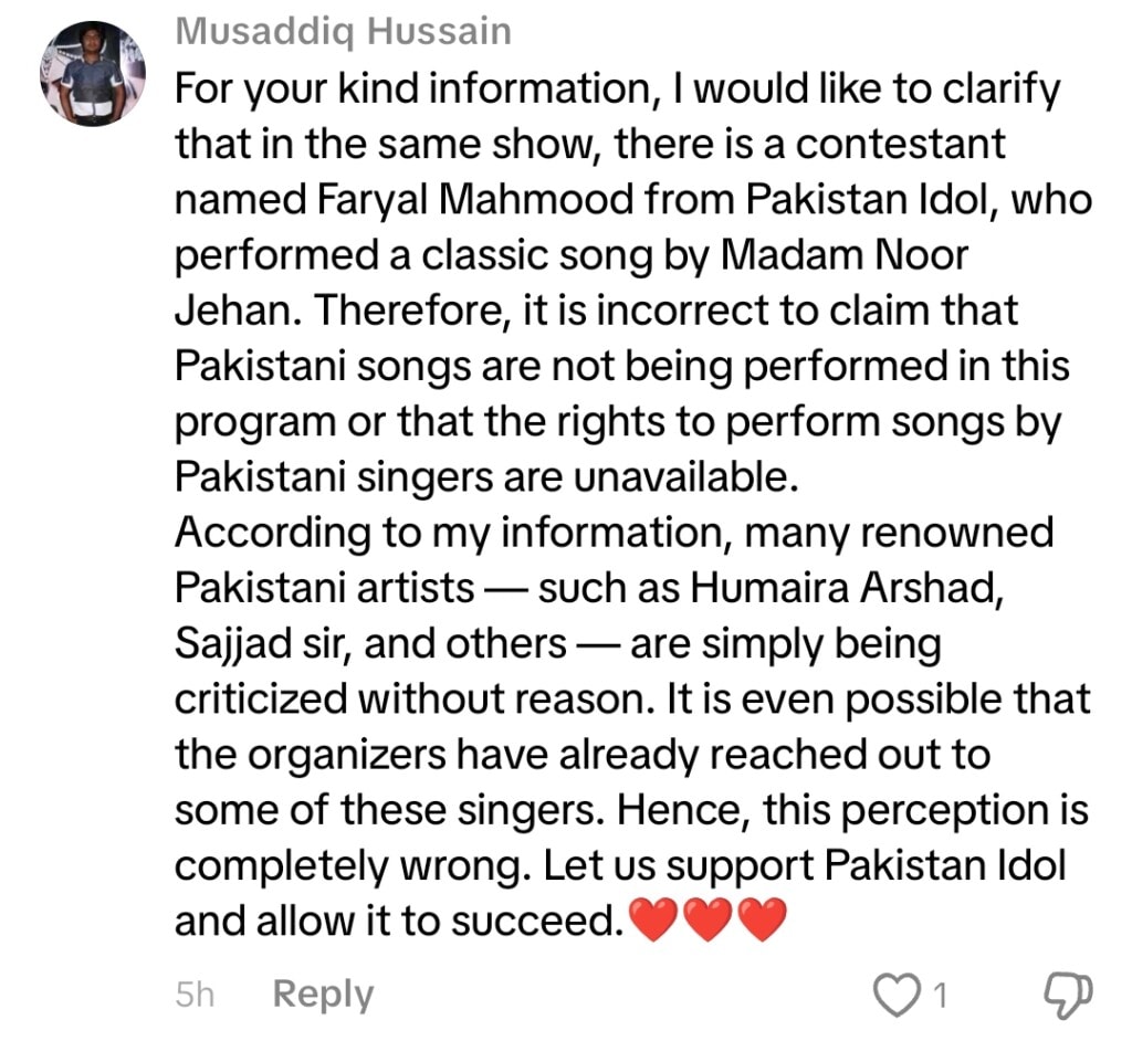 Sajad Ali’s Criticism of Pakistan Idol Gets Mixed Reactions
