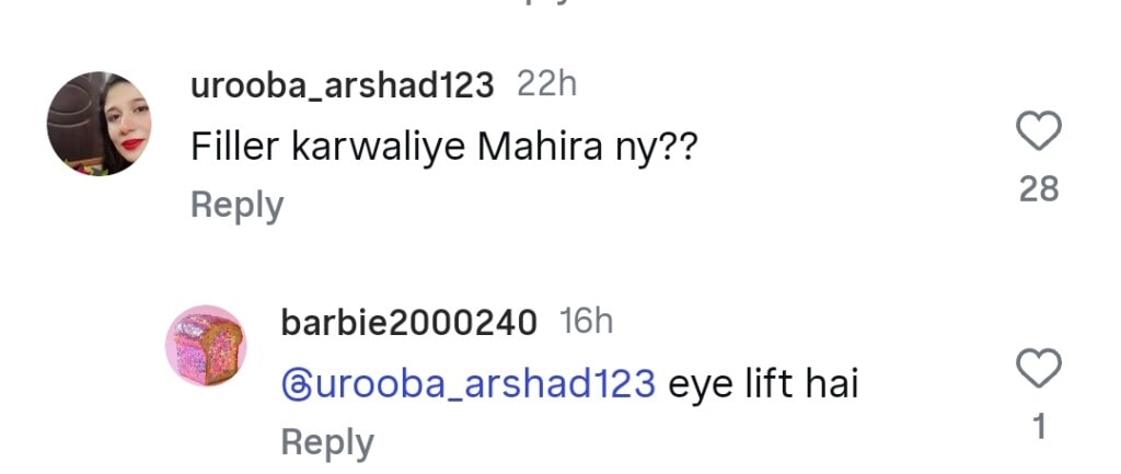 Mahira Khan’s Eyebrow Lift & Fillers Spark Debate
