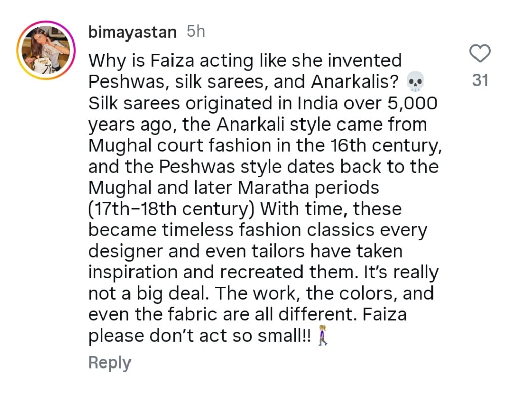 Faiza Saqlain Accuses Maya Ali for Copying Her Designs