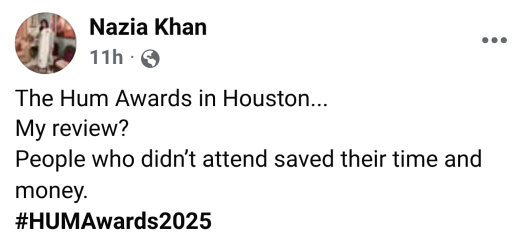 Hum Awards 2025 Attendees Express Disappointment