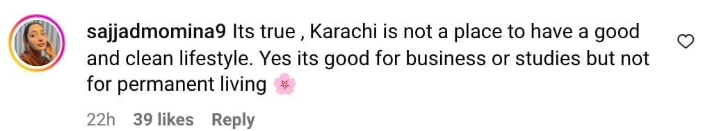 Javeria Saud Calls Out Saba Qamar’s Anti-Karachi Comment