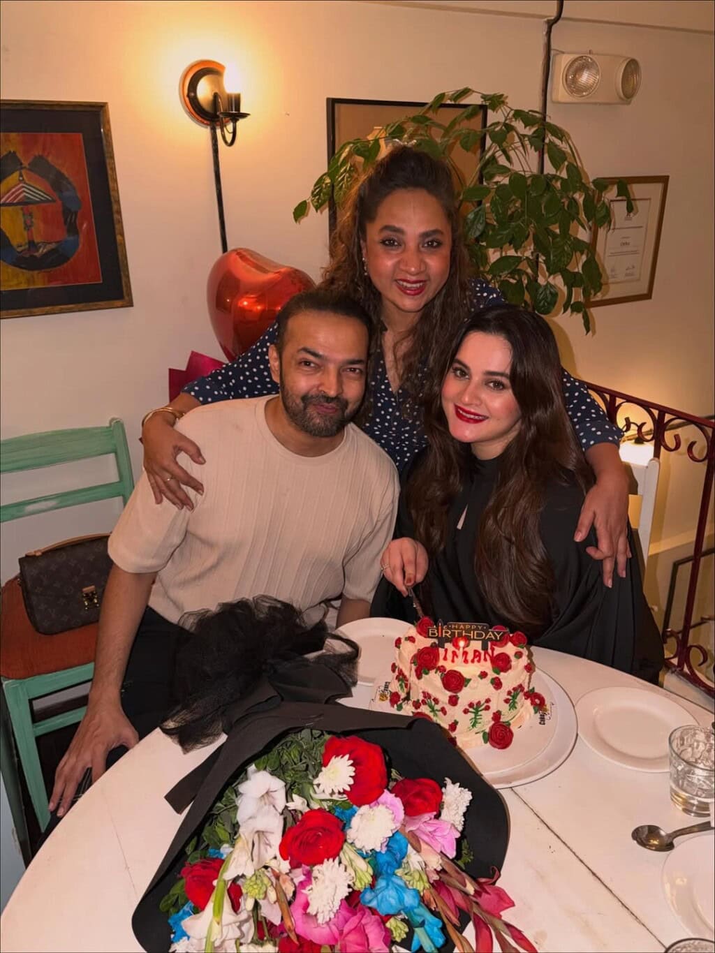 Aiman Khan & Minal Khan Celebrate 27th Birthday Together