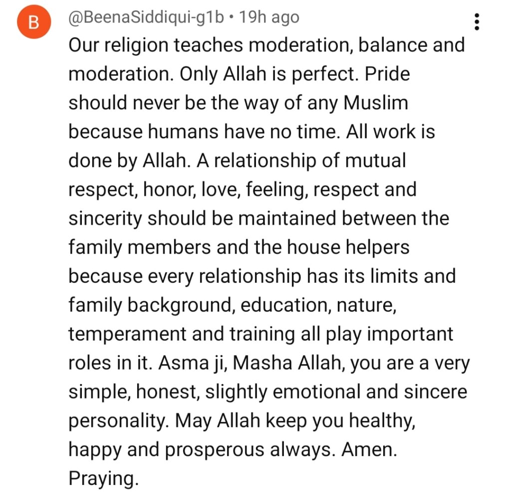 Asma Abbas Calls Out Society’s Behaviour Towards Househelp