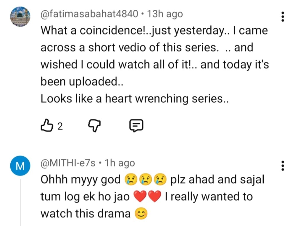 Sajal Aly & Ahad Raza Mir Starrer Dhoop Ki Deewar Released
