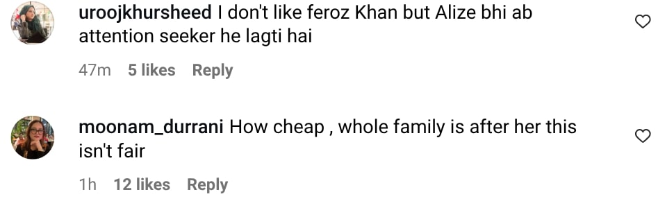 Feroze Khan’s Sister Reveals Money Paid To Aliza Sultan