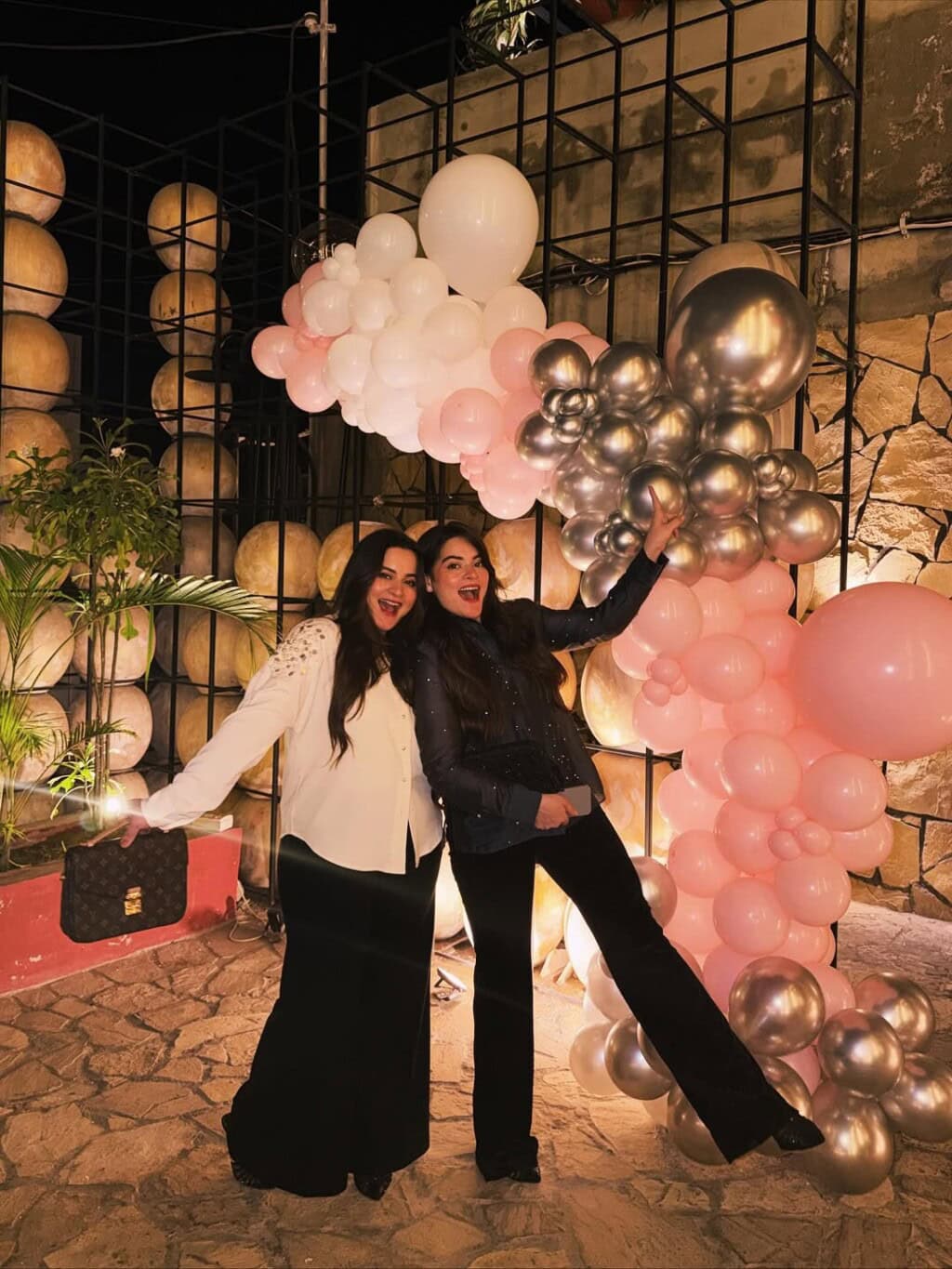 Aiman Khan & Minal Khan Celebrate 27th Birthday Together