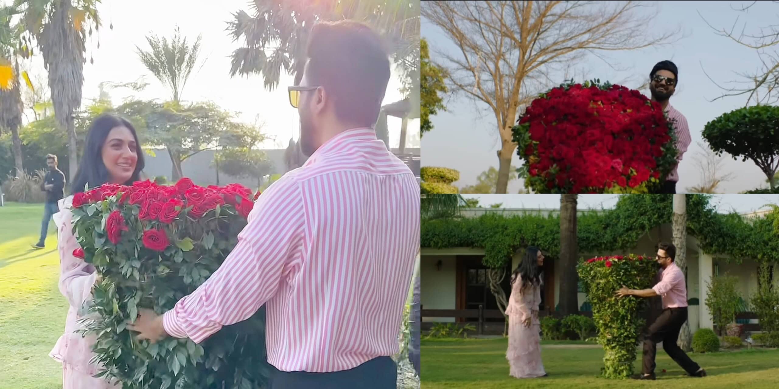 Falak Shabir Sweet Surprise for Wife Sarah Khan Wins Public