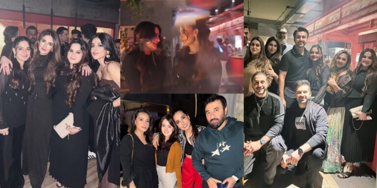 Friends Celebrate Aiman Khan & Minal Khan’s Birthday Bash