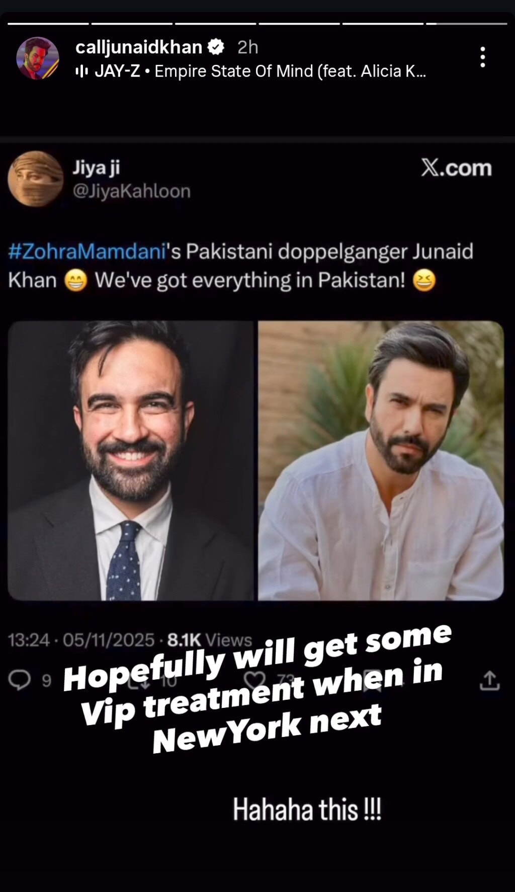 NYC Mayor Zohran Mamdani and Junaid Khan Lookalikes