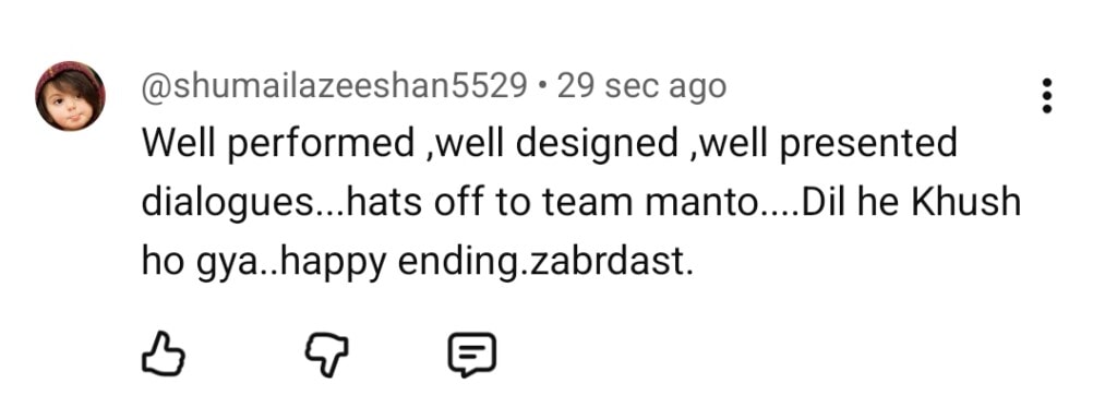 Main Manto Nahi Hoon Last Episode Public Reaction