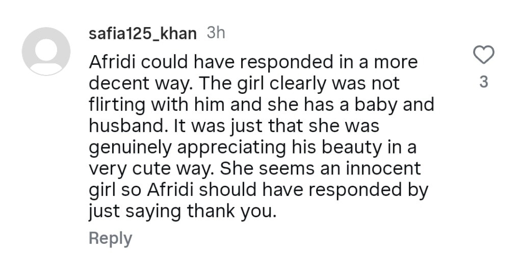 Fan’s Praise of Shahid Afridi and His Reaction Goes Viral