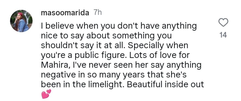 Mahira Khan Responds To Saba Qamar’s Karachi Statement