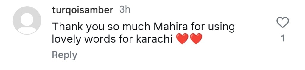 Mahira Khan Responds To Saba Qamar’s Karachi Statement