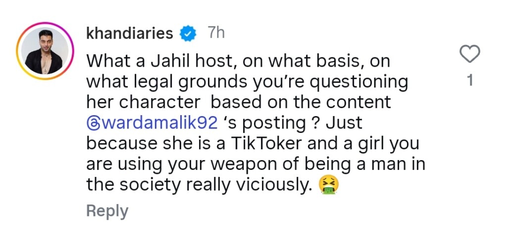 Rehan Tariq’s Indecent Questions to Warda Malik Ignite Severe Backlash