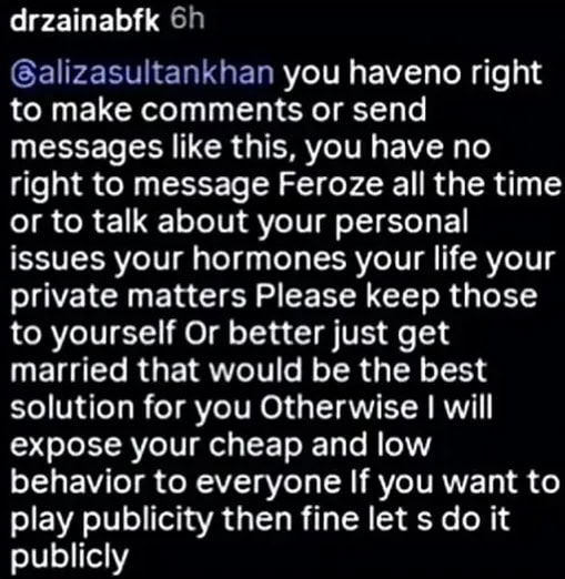 Feroze Khan’s Wife & Ex-Wife Fight On Instagram