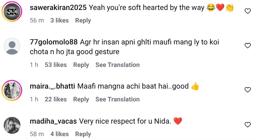 Nida Yasir Issues Apology To Delivery Riders