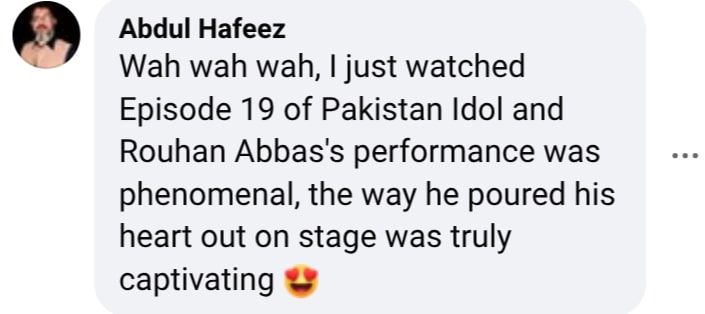 Rouhan Abbas From Pakistan Idol Becomes Fan Favourite