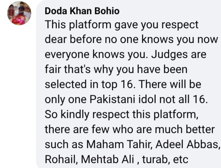 Contestant M Ibrar Shahid Exposes Pakistan Idol