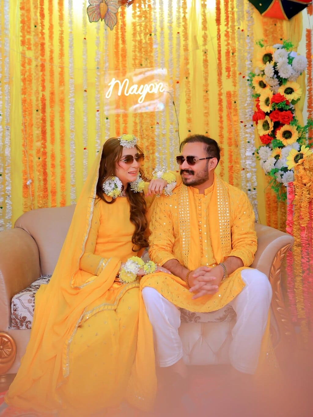 Dr Nabiha Ali Khan & Haris Khokhar Mayon Pictures & Videos