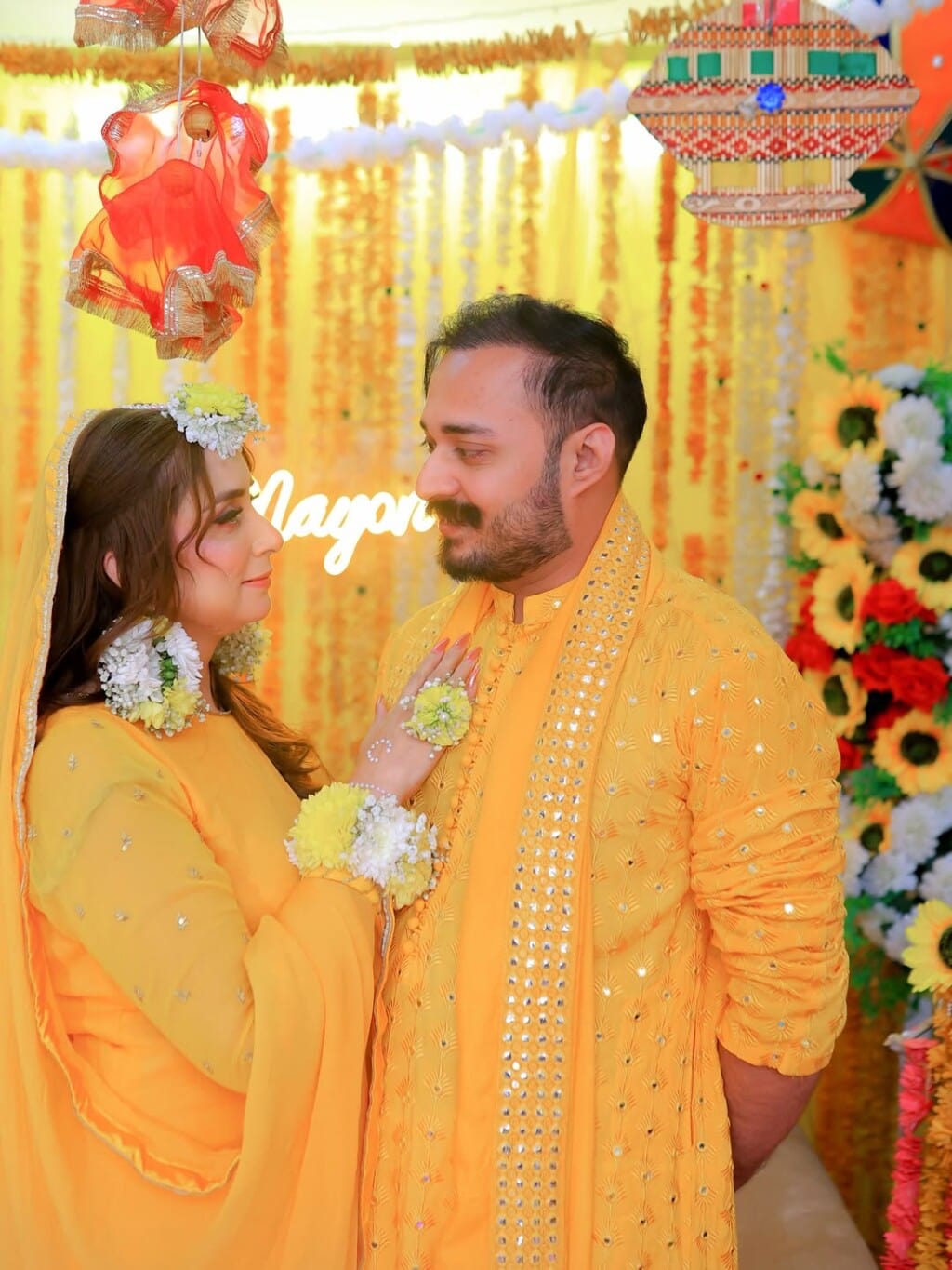 Dr Nabiha Ali Khan & Haris Khokhar Mayon Pictures & Videos