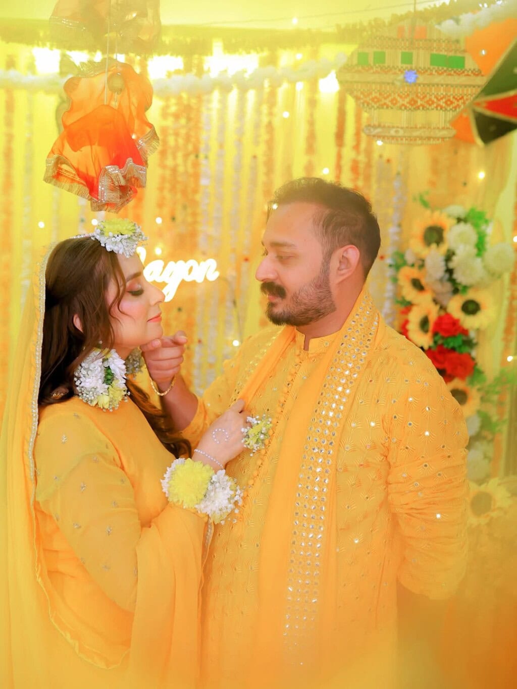 Dr Nabiha Ali Khan & Haris Khokhar Mayon Pictures & Videos