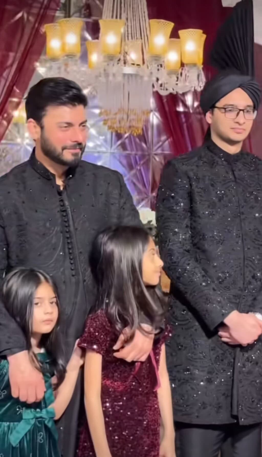 Fawad Khan Spotted At a Wedding with Family