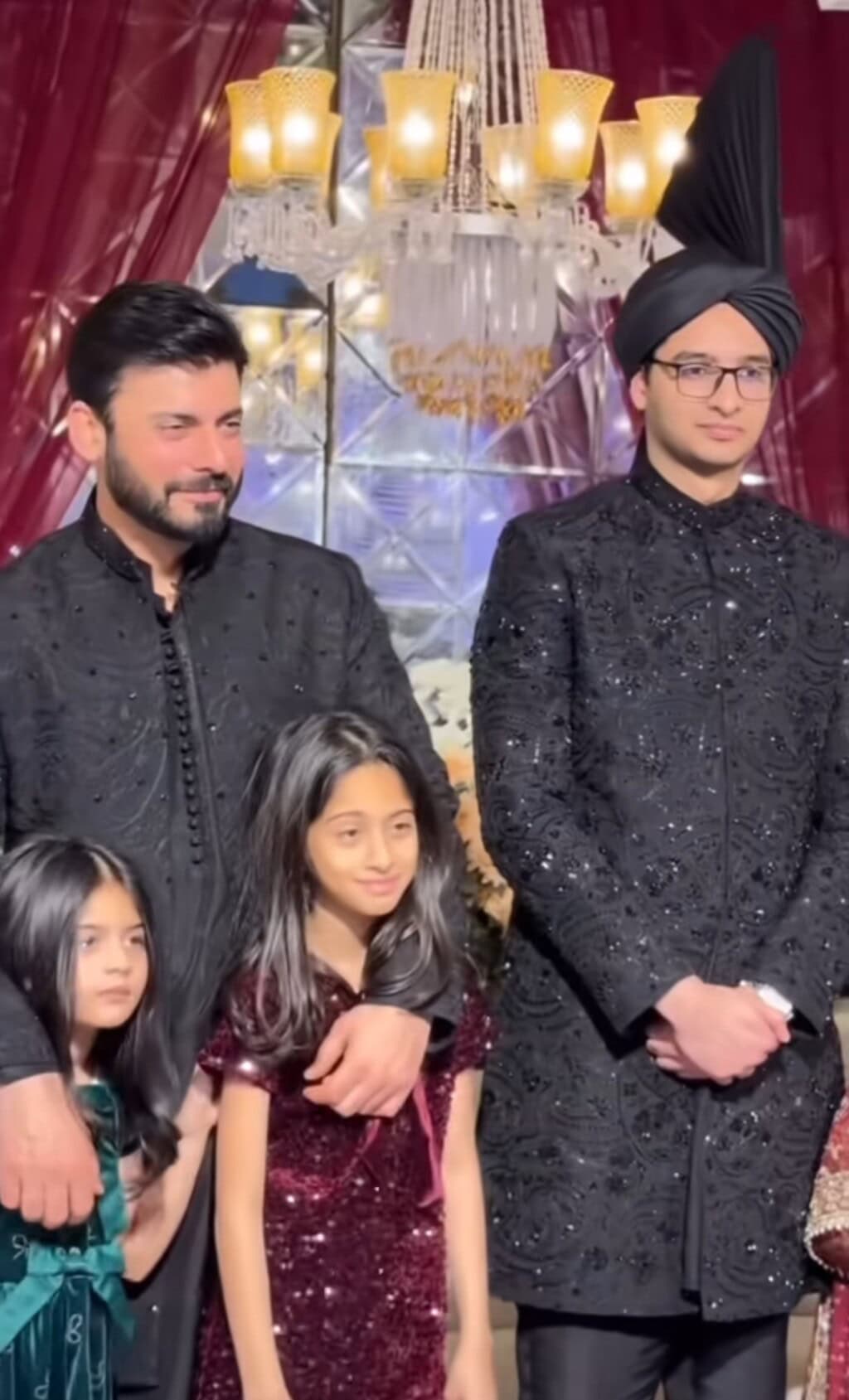 Fawad Khan Spotted At a Wedding with Family