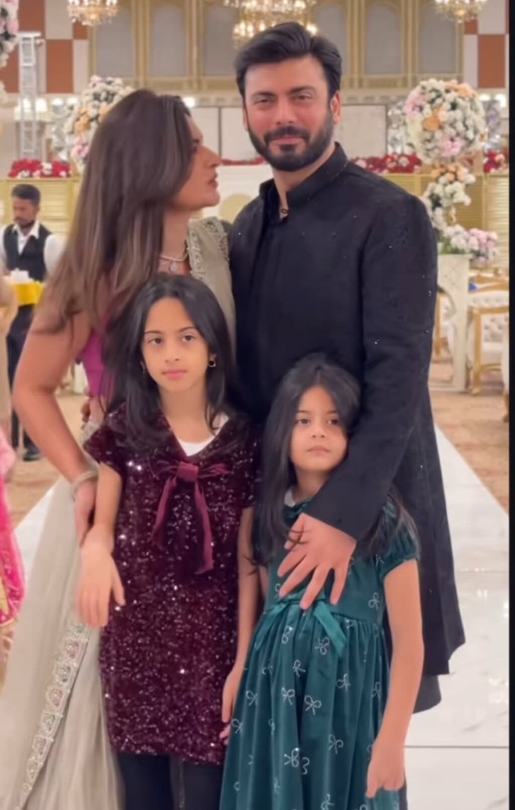 Fawad Khan Spotted At a Wedding with Family