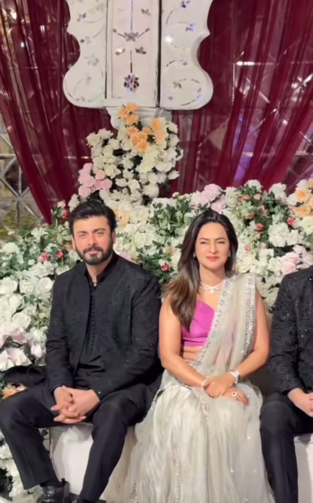 Fawad Khan Spotted At a Wedding with Family