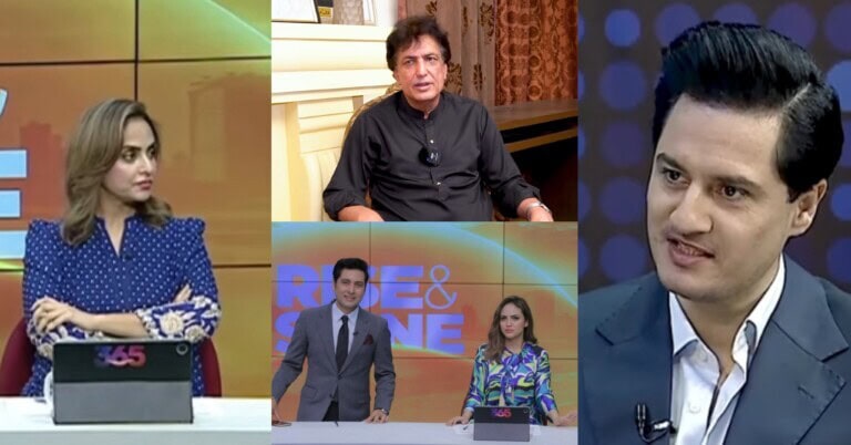 Nadia Khan & Adnan Faisal Bash Khalil Ur Rehman Qamar in Live TV Show
