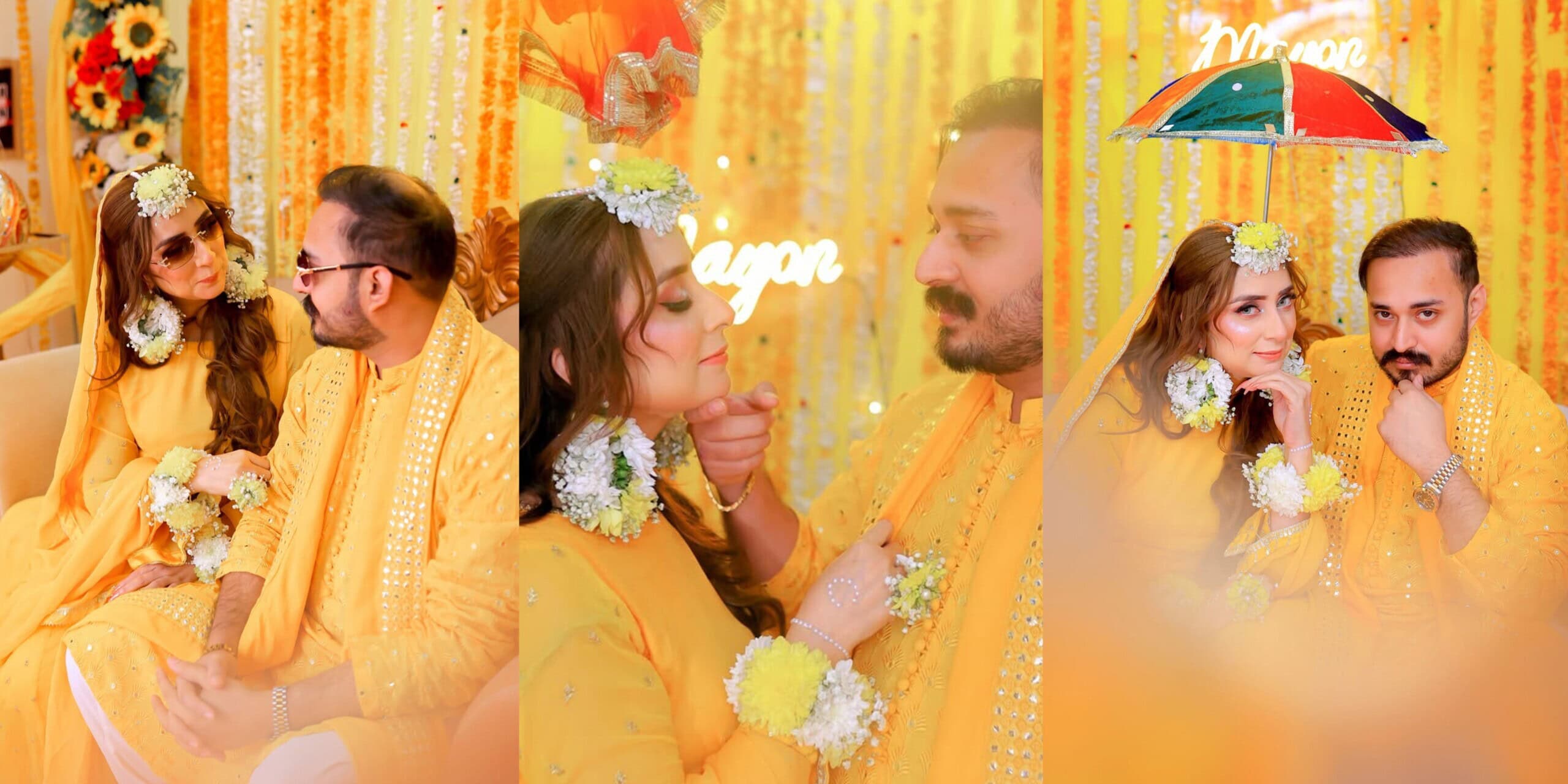 Dr Nabiha Ali Khan & Haris Khokhar Mayon Pictures & Videos