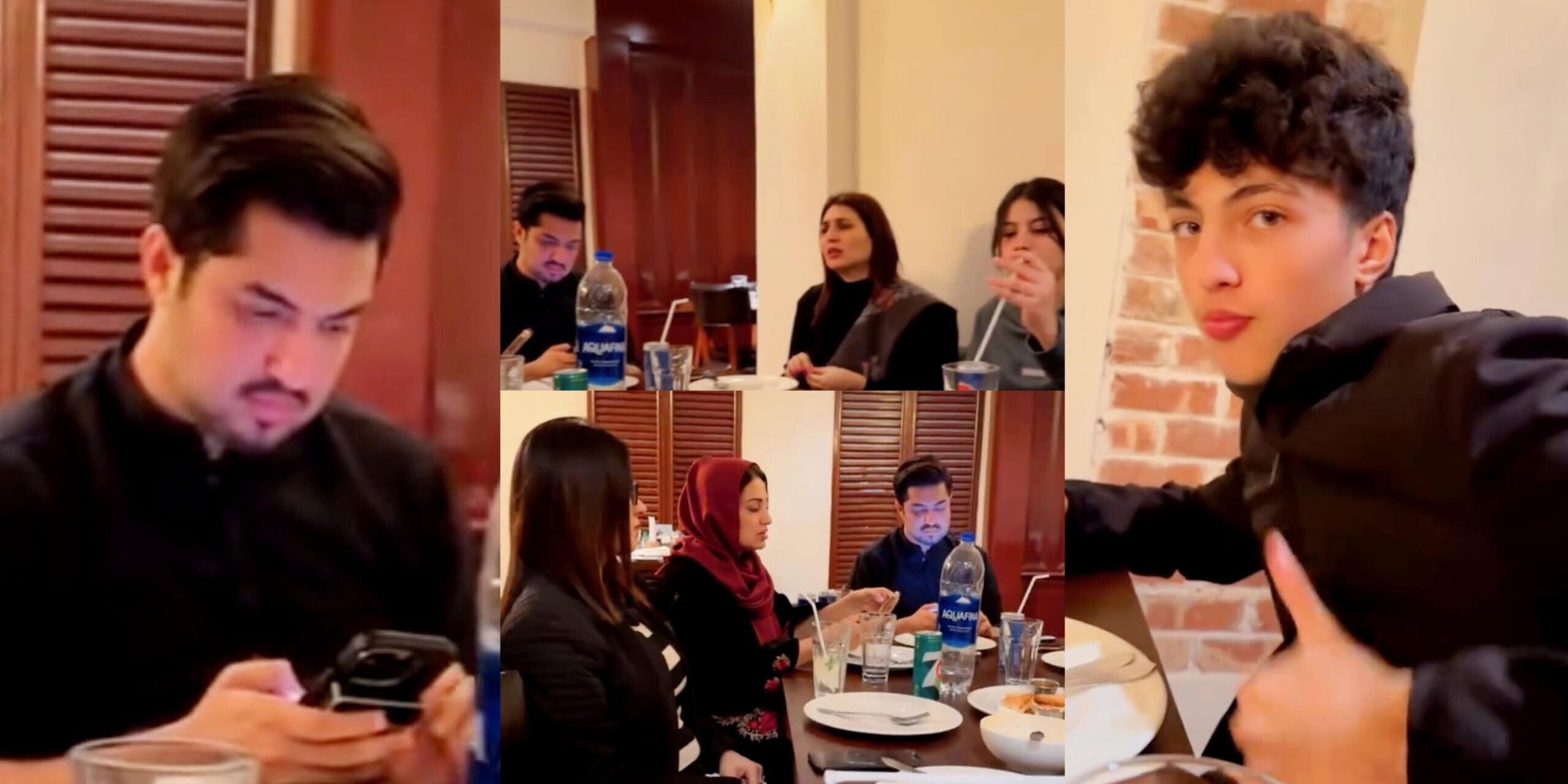 Iqrar Ul Hassan Spotted Dining Out With His Three Wives