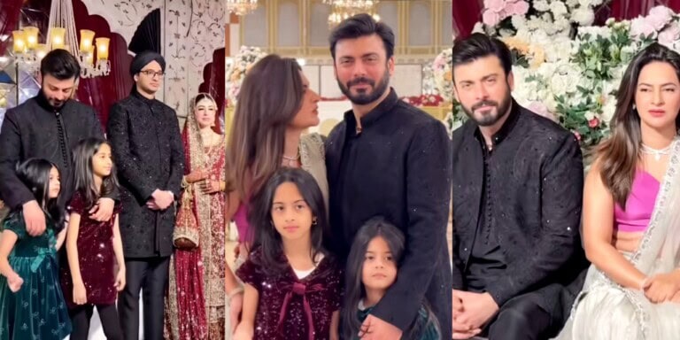 Fawad Khan Spotted At a Wedding with Family