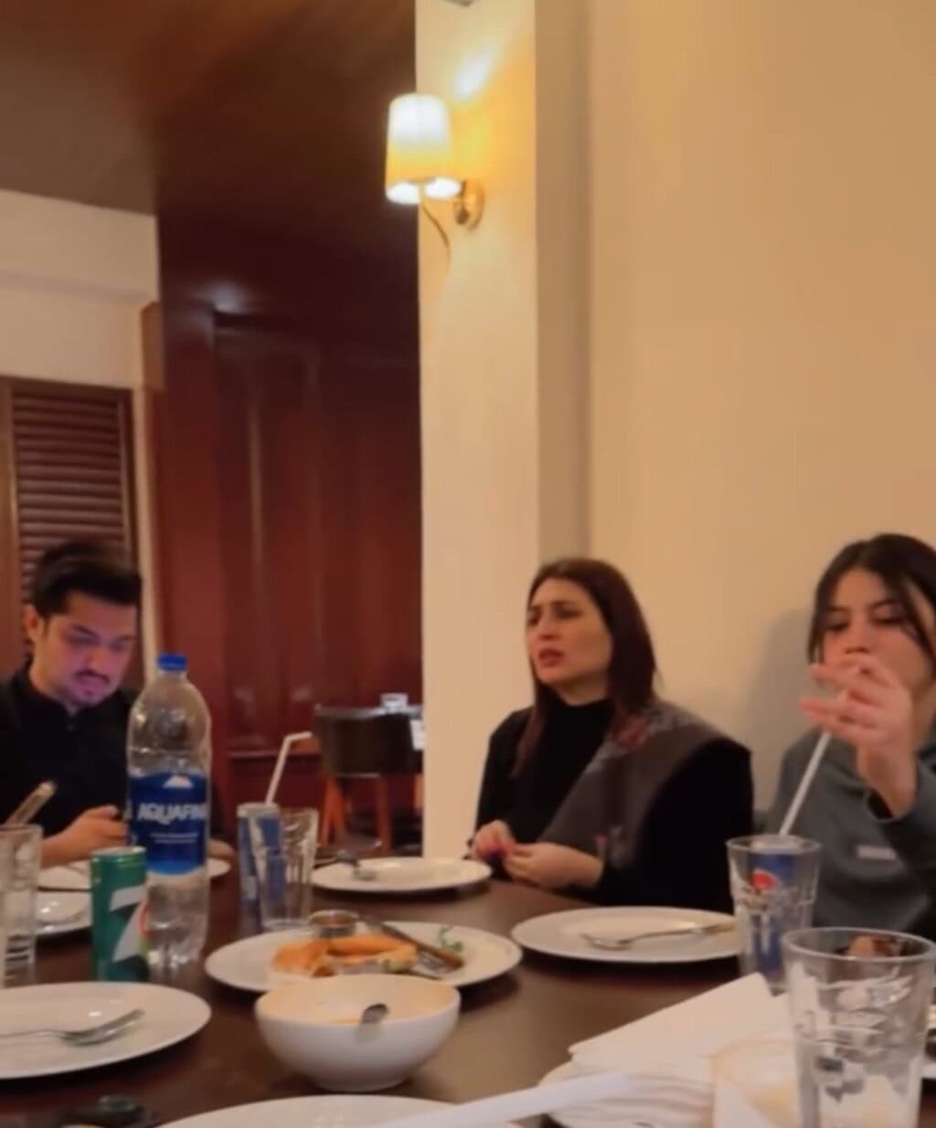Iqrar Ul Hassan Spotted Dining Out With His Three Wives