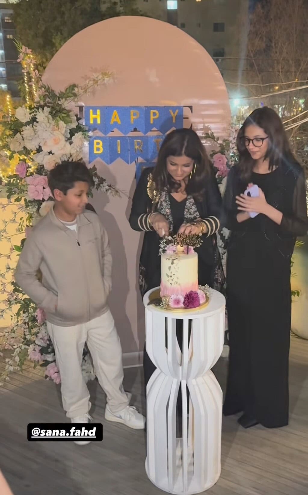 Sana Fahad’s Birthday Celebration Without Fahad Mustafa Sparks Debate